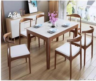 T08高级长方桌，胡桃色  1.35米带炉一桌四椅650元，现货11套。 - 清远28生活网 qingyuan.28life.com